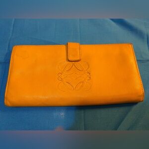 Loewe Mango Yellow Wallet Authentic